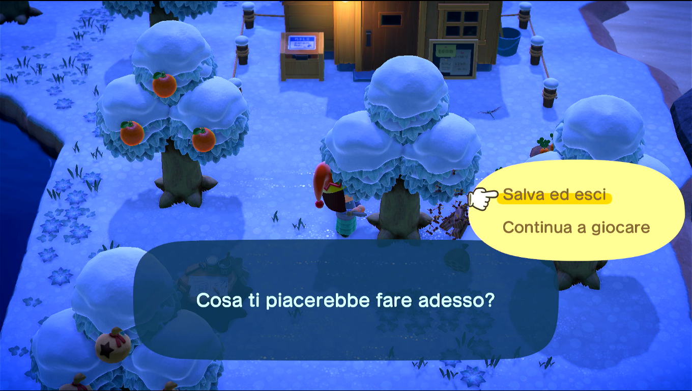 Secondo incontro con le vespe, davanti alla Bottega di Nook, a quest'ora chiusa