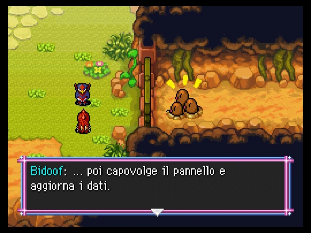 Bidoof: ... poi capovolge il pannello e aggiorna i dati.