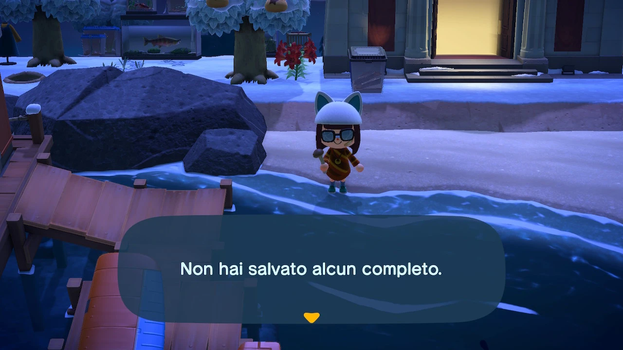 Provando ad usare la bacchetta:
"Non hai salvato alcun completo."