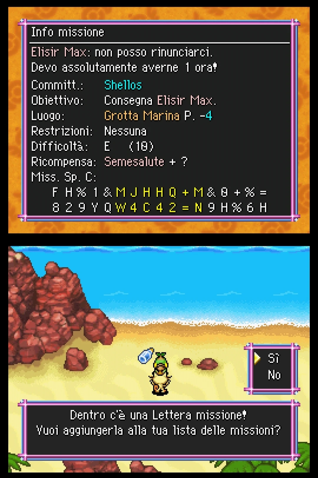 Dentro c'è una Lettera missione!
Vuoi aggiungerla alla tua lista delle missioni?
